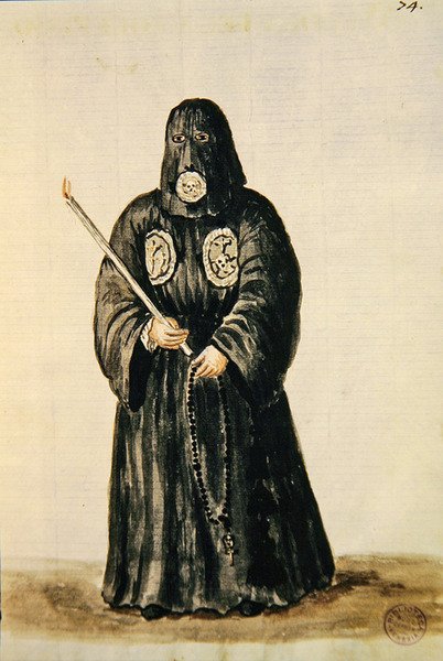 Kjortler fra lekmannslauget til korsfestelsen (penn og blekk og wc på papir) av Jan van Grevenbroeck