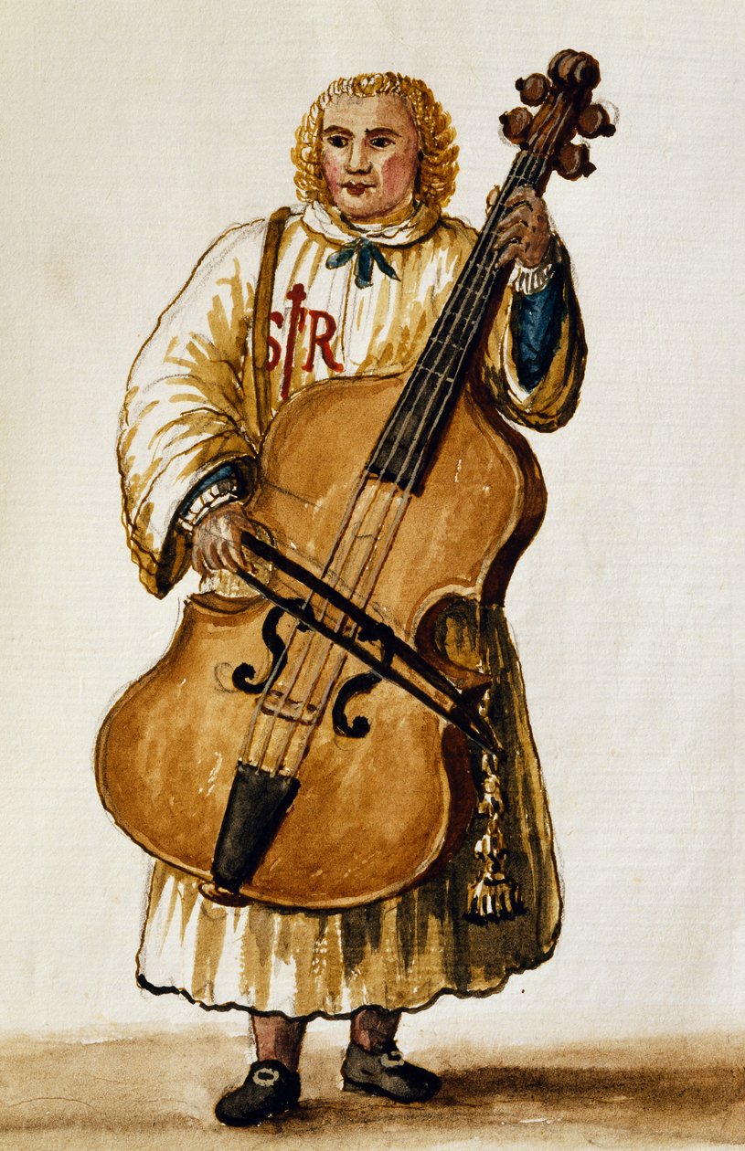 Gatemusiker, av Giovanni Grevembroch. Italia av Jan van Grevenbroeck