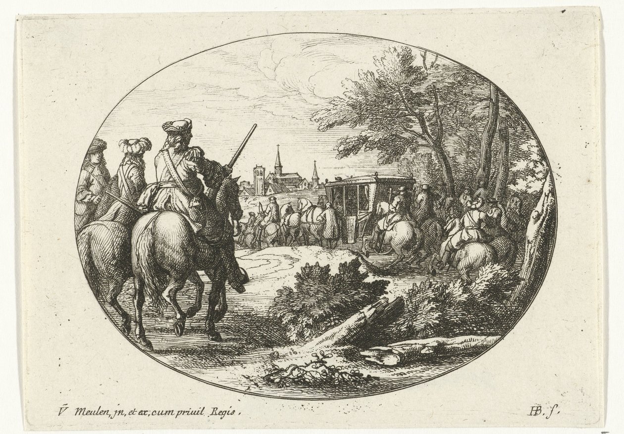 Siege of a City Militære scener fra livet til Louis XIV, kongen av Frankrike (serietittel) av Jan van Huchtenburg