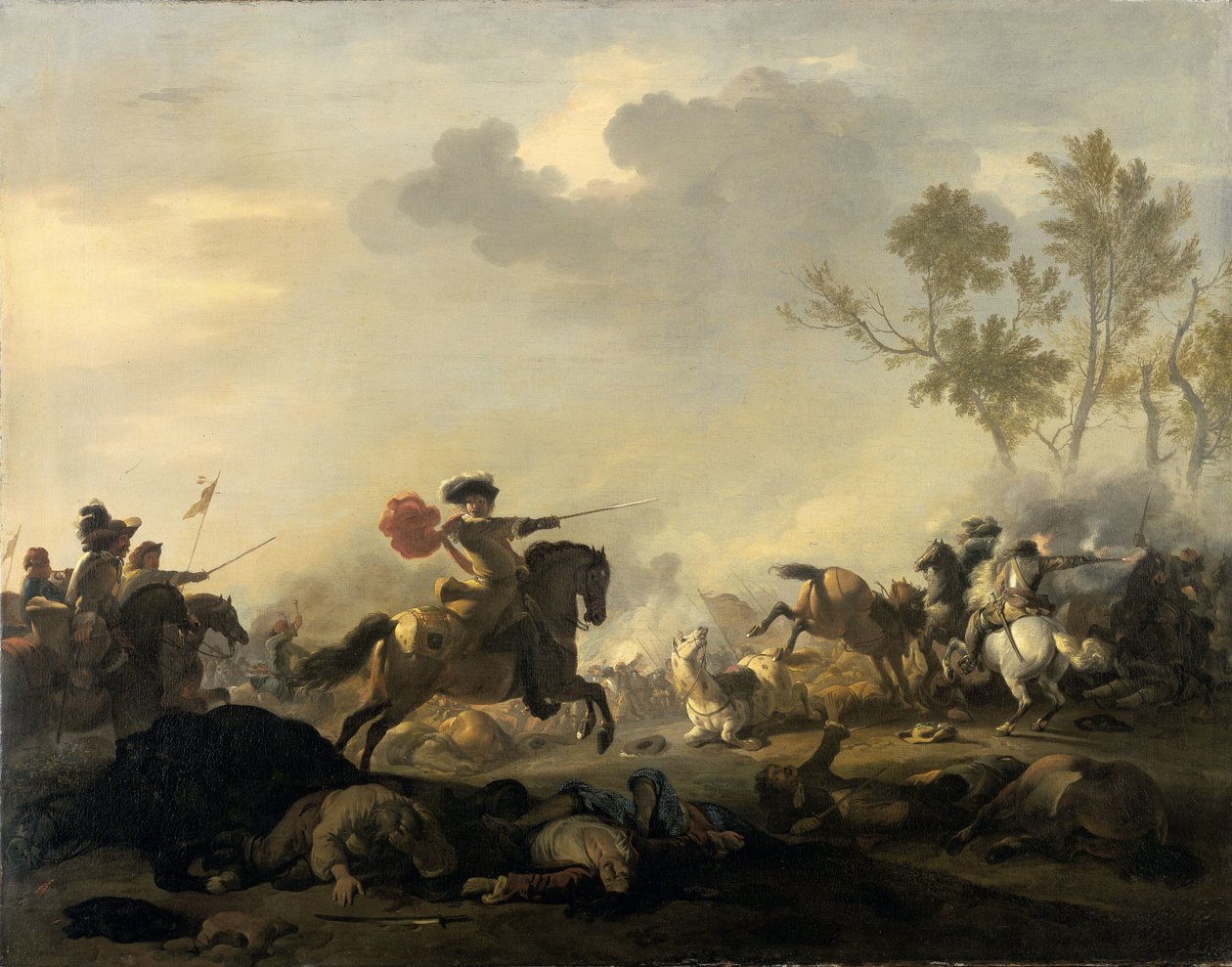 Kavaleriangrep av Jan van Huchtenburg