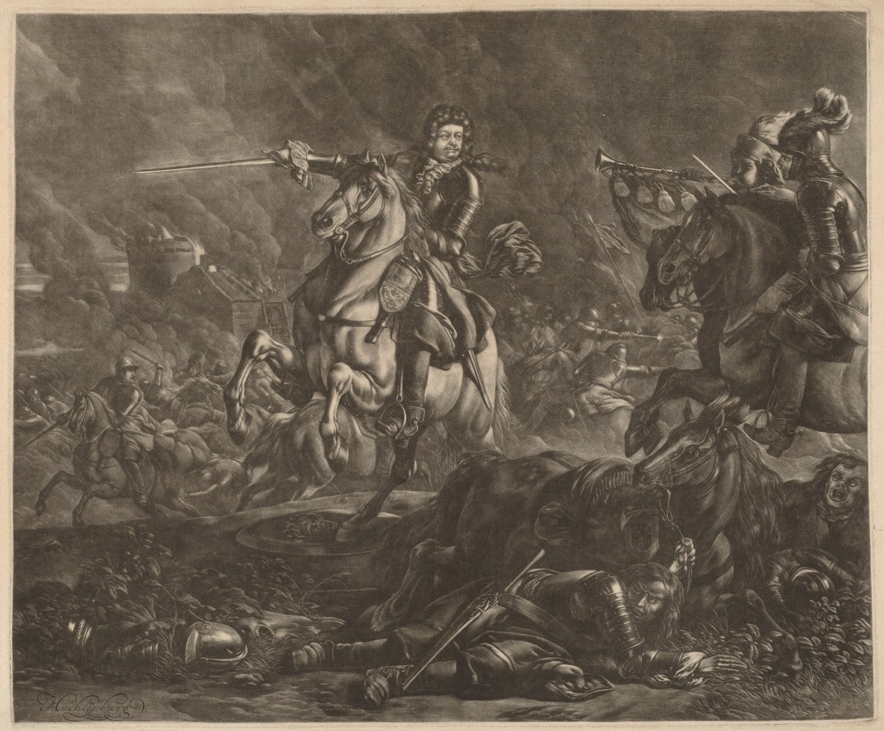 En general på hesteryggen (Charles of Lorraine) av Jan van Huchtenburgh