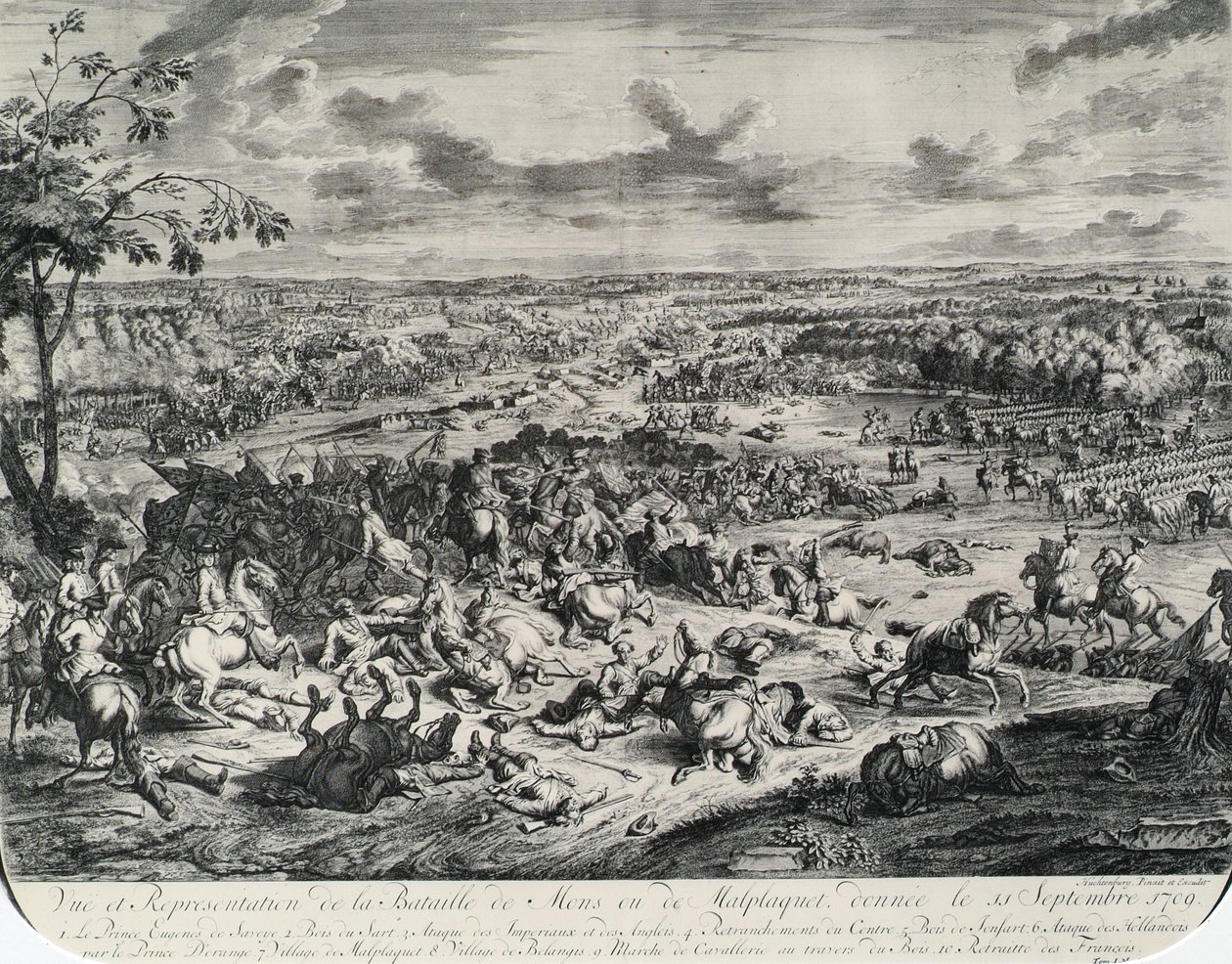 Slaget ved Malplaquet 11. september 1709 av Jan van Huchtenburgh