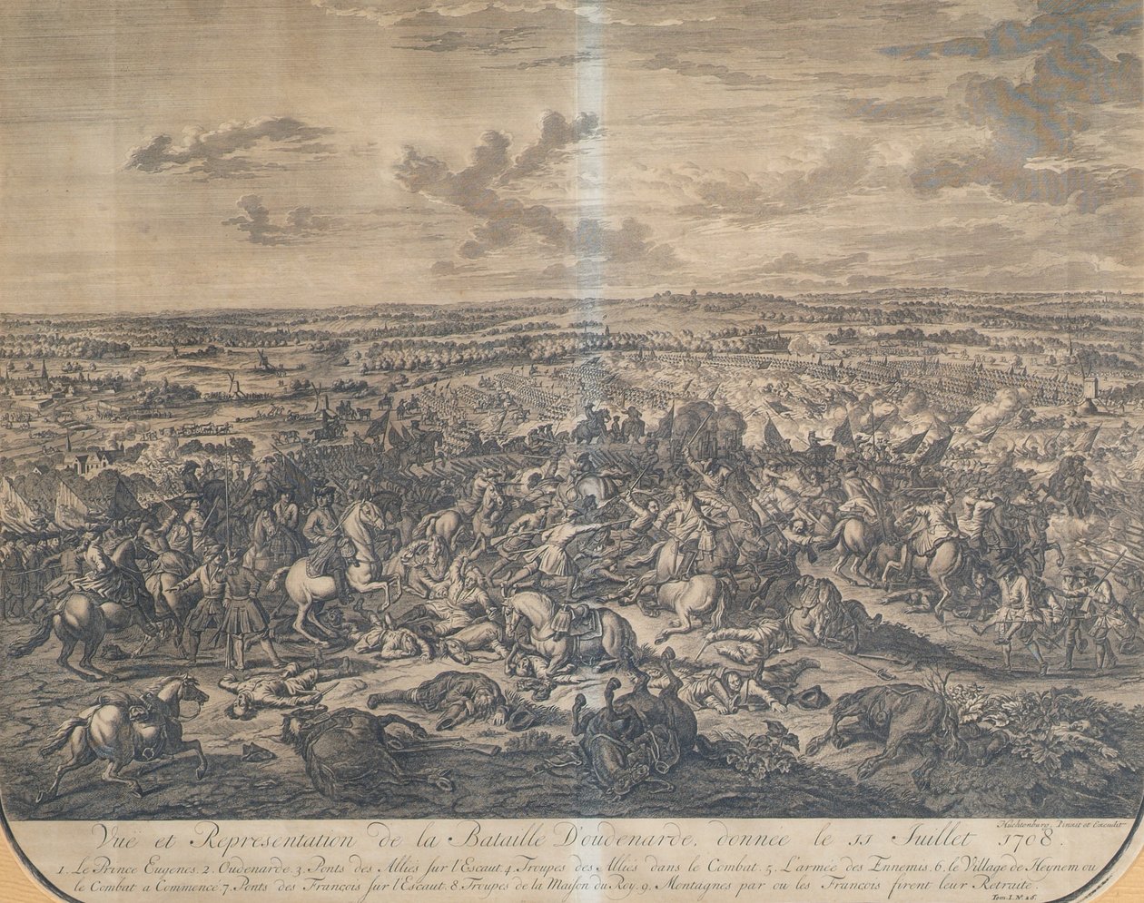 Slaget ved Oudenaarde 11. juli 1708 av Jan van Huchtenburgh