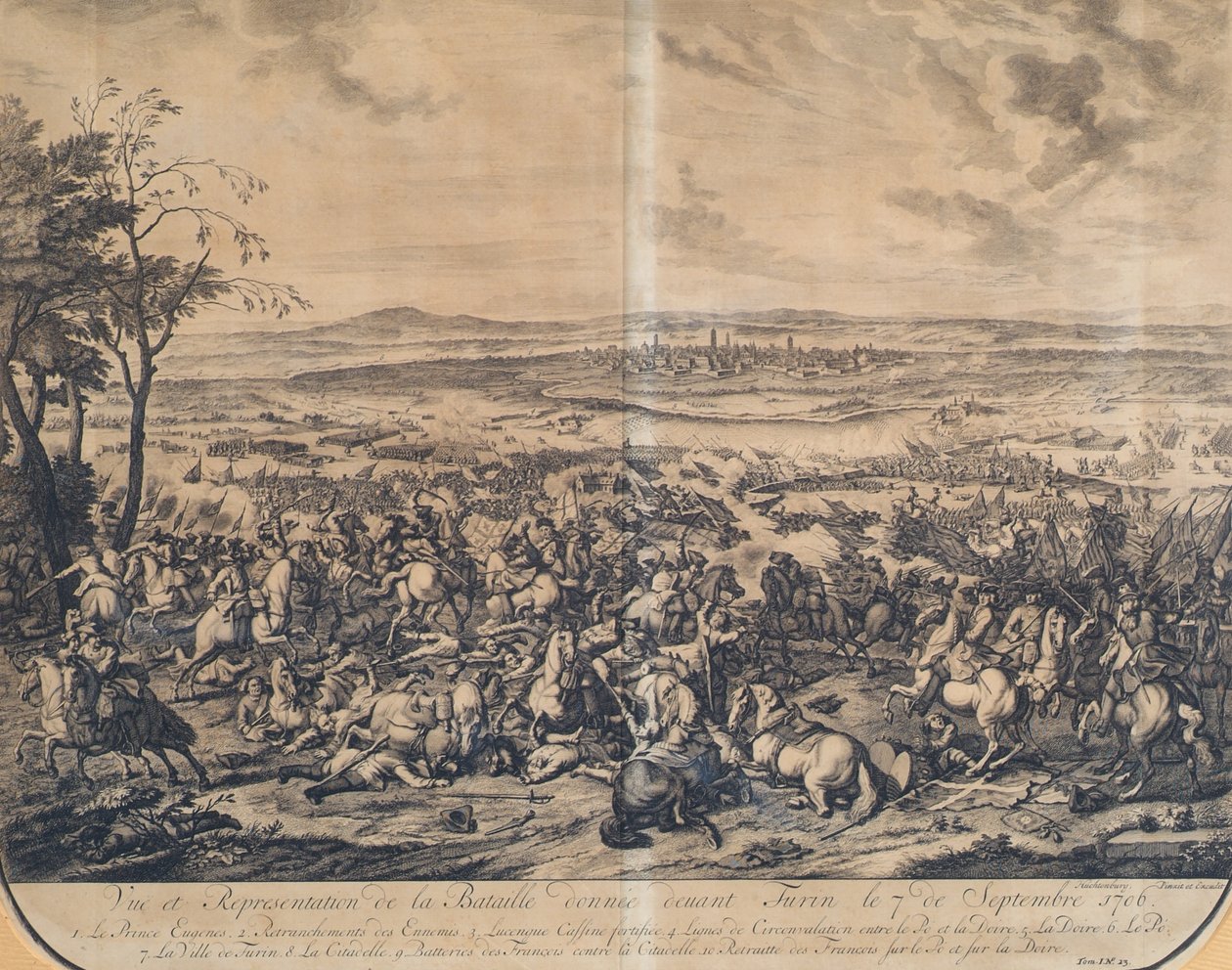 Slaget ved Torino 7. september 1706 av Jan van Huchtenburgh