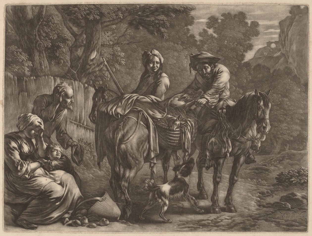 Ranere til hest av Jan van Huchtenburgh