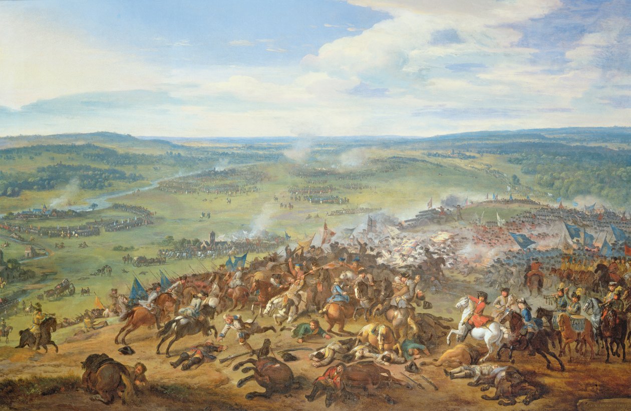 Slaget ved Blenheim, nær Hochstadt (Bayern), 1704 av Jan van Huchtenburgh