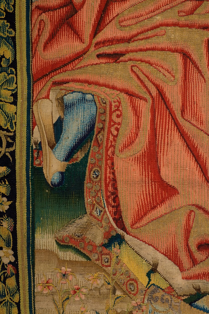 flamsk billedvev. Patrimonio Nacional (Despedida de Cristo/Despedida de Cristo/Christ tar farvel med moren). serie: El Dosel de Carlos V/The Heaven of Charles V. av Jan van II Coninxloo