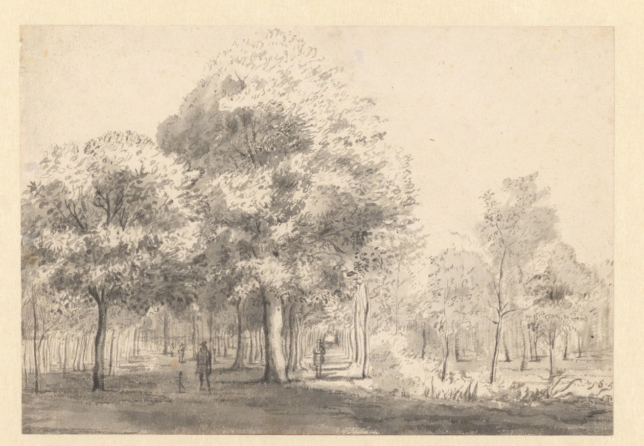 Utsikt over Haarlemmerhout, Haarlem av Jan van Kessel (attributed to)