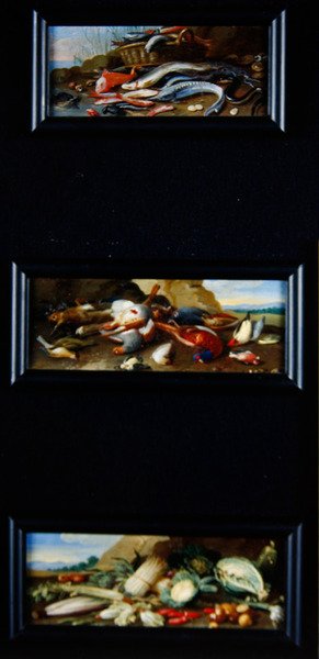 Stillebentablåer - fisk, vilt, grønnsaker av Jan van Kessel the Elder