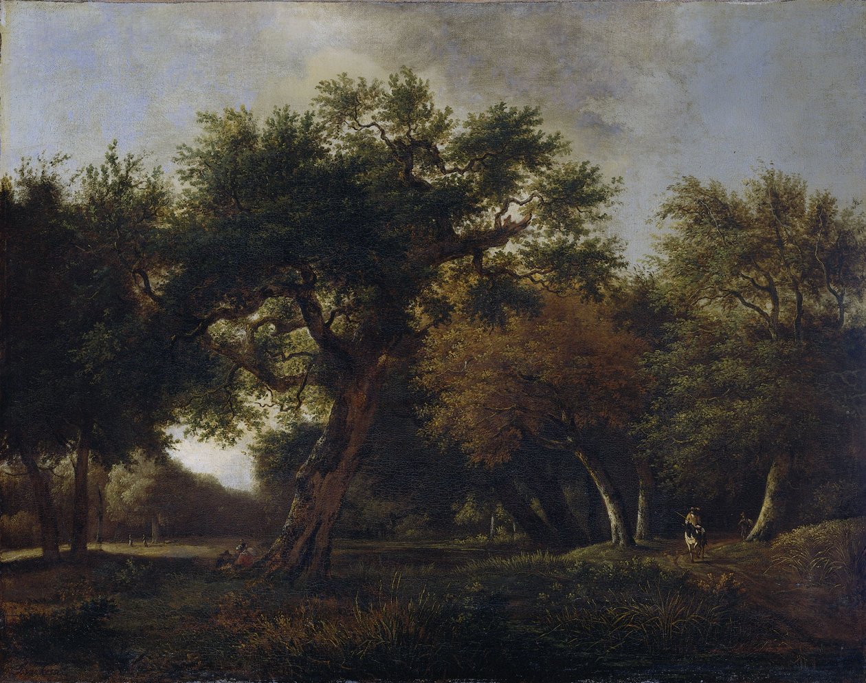Utsikt i skogen av Jan van Kessel