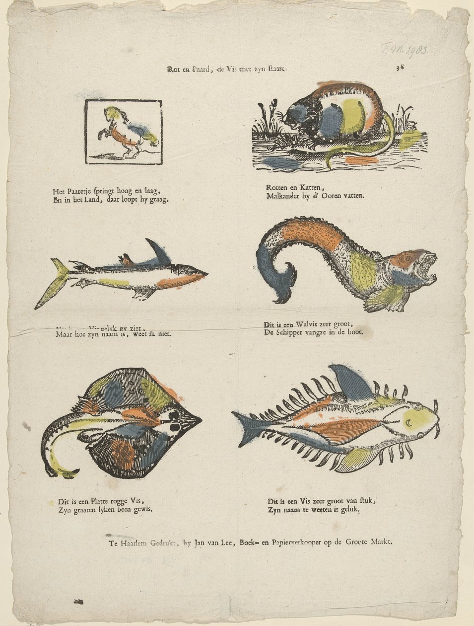 Råtten hest, fisken med halen (tittel på objekt) av Jan van Lee