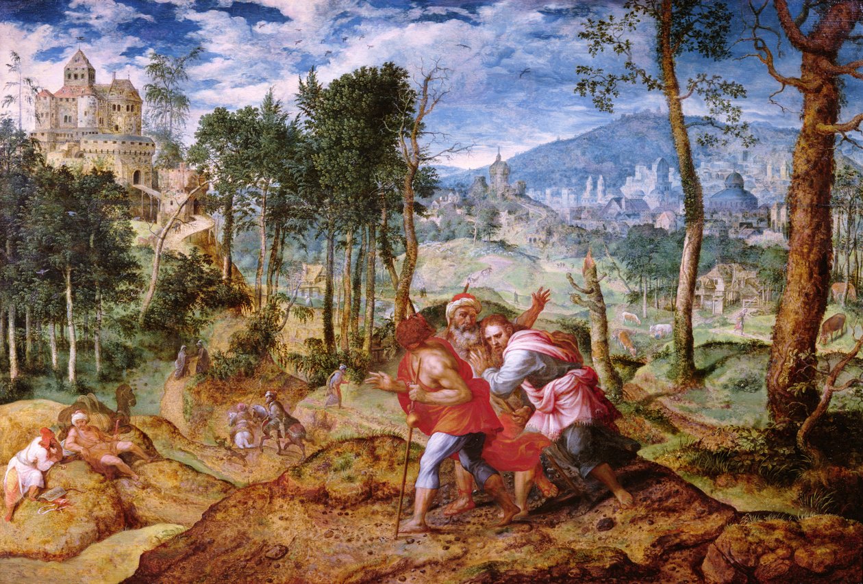 Kristus på veien til Emmaus av Jan van Mastel