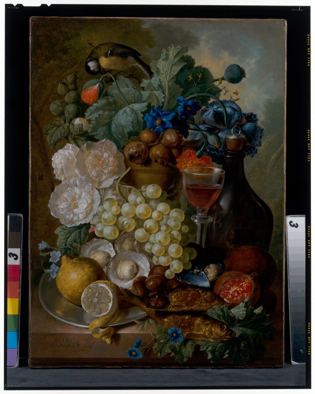 Stilleben, ca. 1700-tallet (olje på lerret) av Jan van Os
