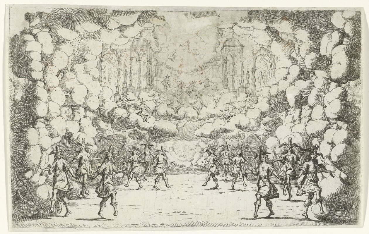 Tidens skypalass Design for scenesett (serietittel) av Jan van Ossenbeeck