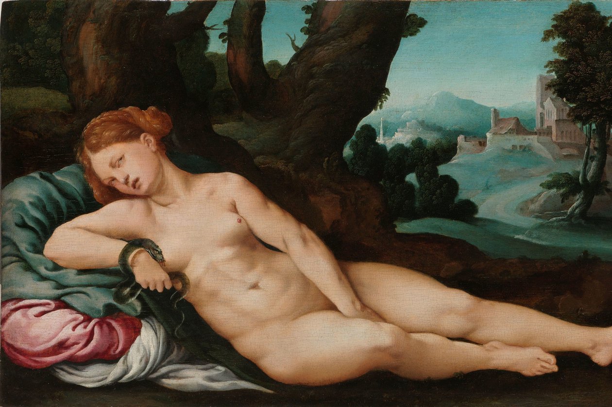 Den døende Kleopatra av Jan van Scorel (attributed to)