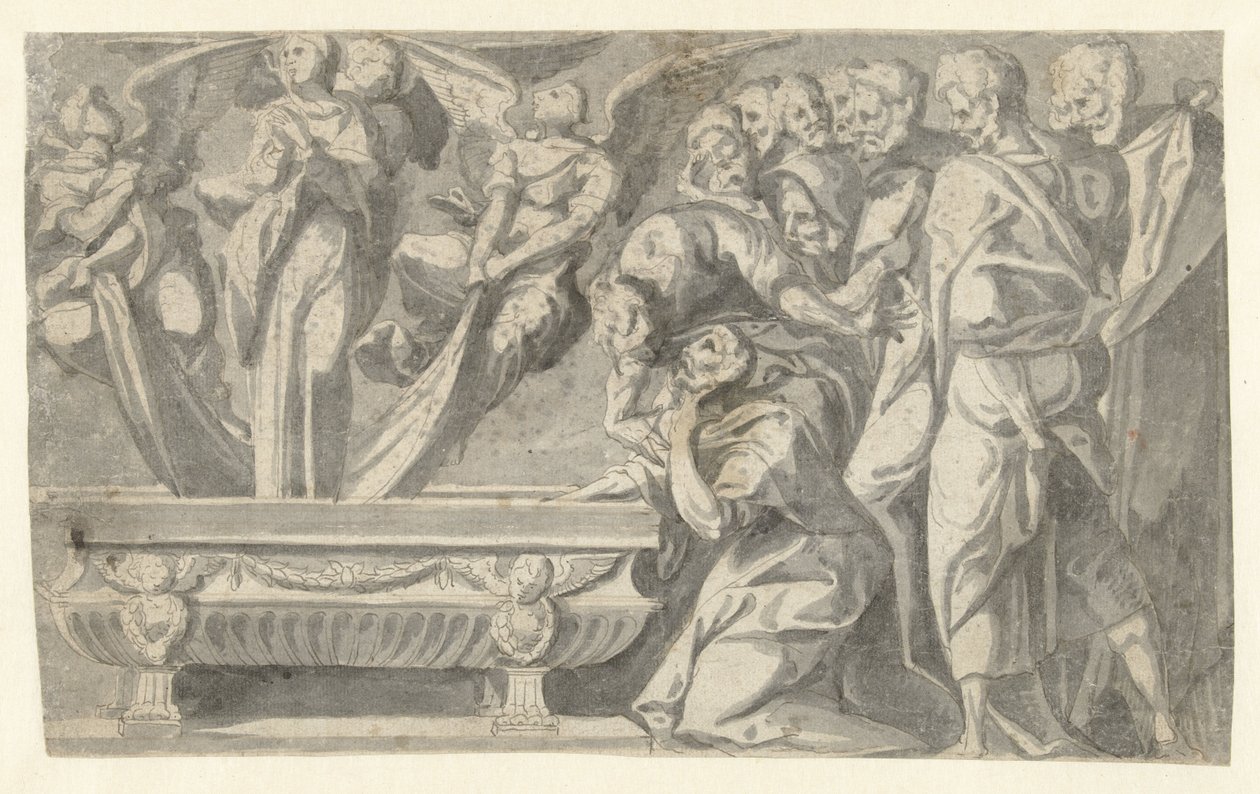 Marias antagelse av Jan van Scorel (circle of)