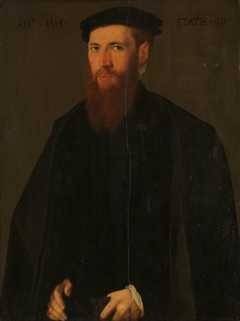 Portrett av Willem van Lokhorst (1514-64) av Jan van Scorel (copy after)