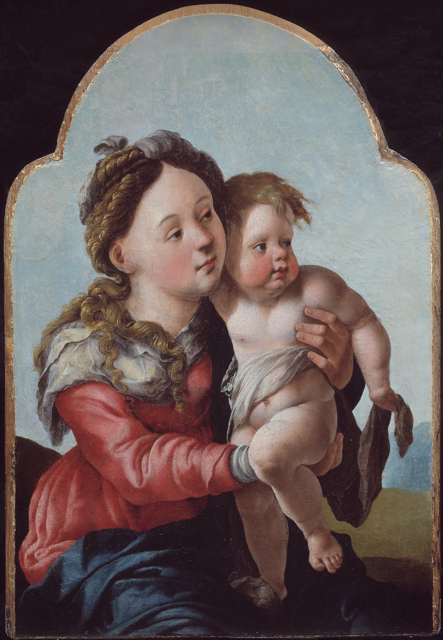 Madonna og barn, 1527-1530 av Jan van Scorel