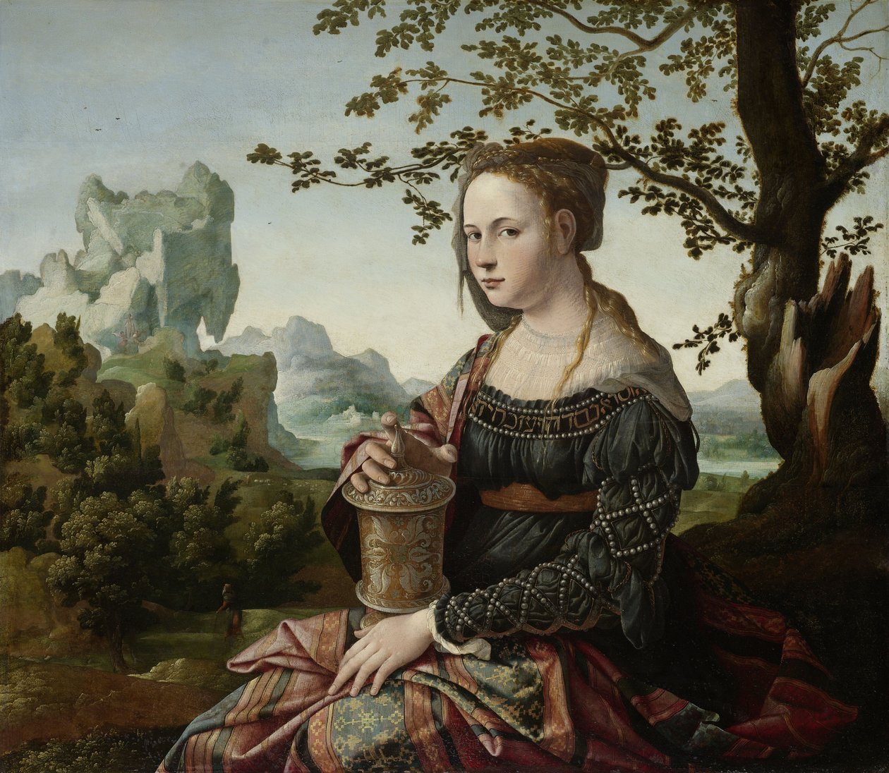 Mary Magdalene, c.1530 (oil on panel) av Jan van Scorel