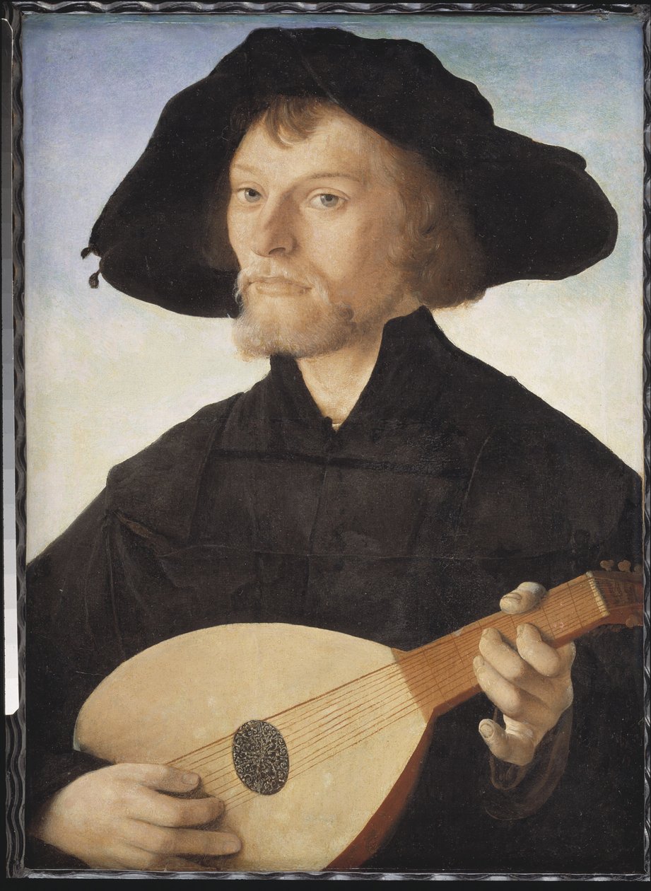 Portrett av en lutspiller av Jan van Scorel