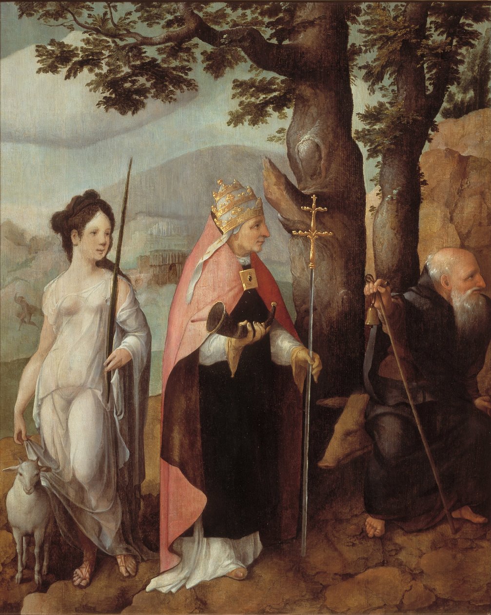 Beskytterne av Van Lokhorst-familien, 1526-1527 av Jan van Scorel