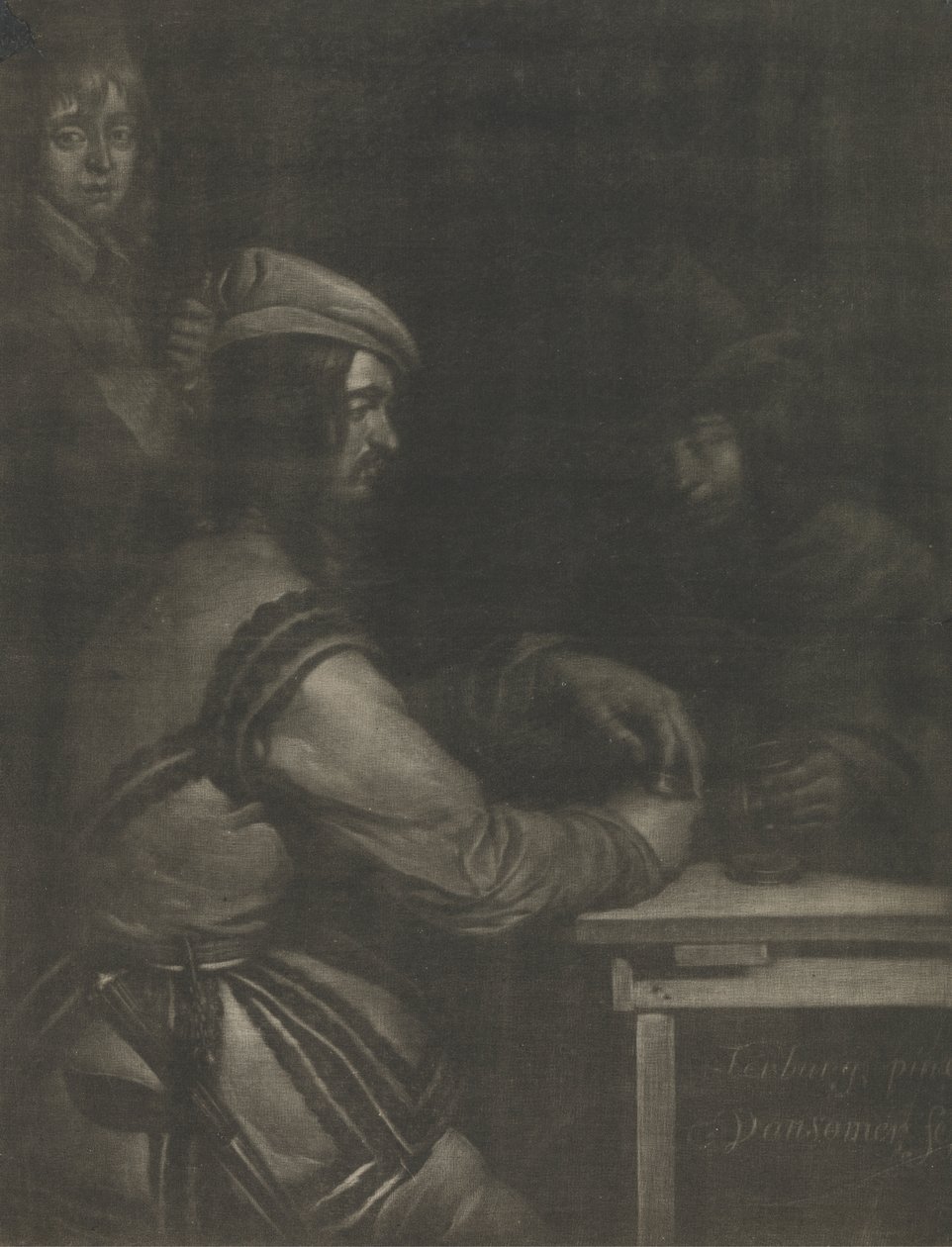 Scene på et vertshus av Jan van Somer