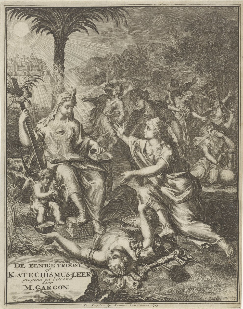 Tittelside for: M. Gargon, The sole consolation, 1713 av Jan van Vianen