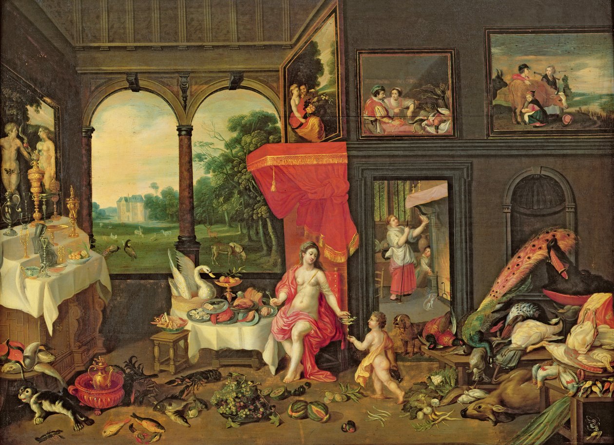 Allegori av smak av Jan van and Balen, Hendrik van Kessel
