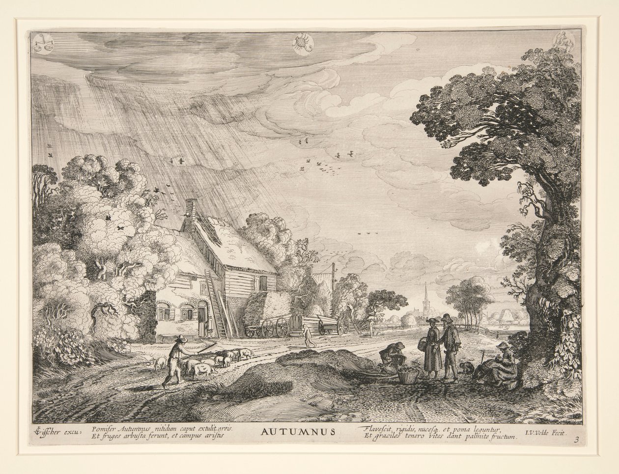 Høst, fra en serie av de fire sesongene av Jan van de Velde II