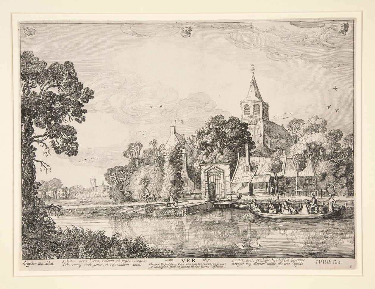 Vår, fra en serie av de fire årstidene av Jan van de Velde II