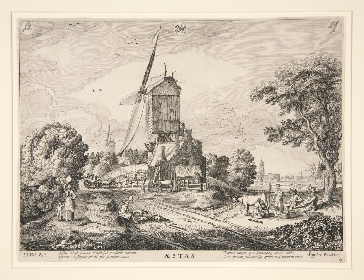 Sommer, fra en serie av de fire årstidene av Jan van de Velde II