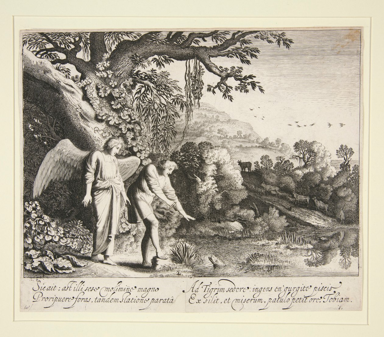 Tobias ser fisken, fra historien om Tobias av Jan van de Velde II