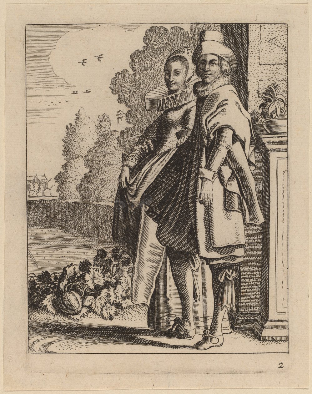 To figurer i kostyme av Jan van de Velde II