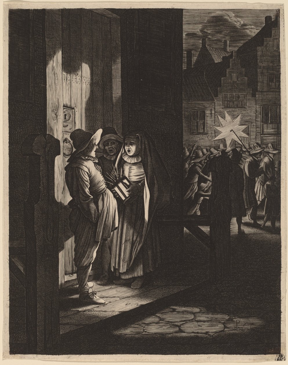 The Star of Kings, et nattstykke av Jan van de Velde II after Pieter Molijn