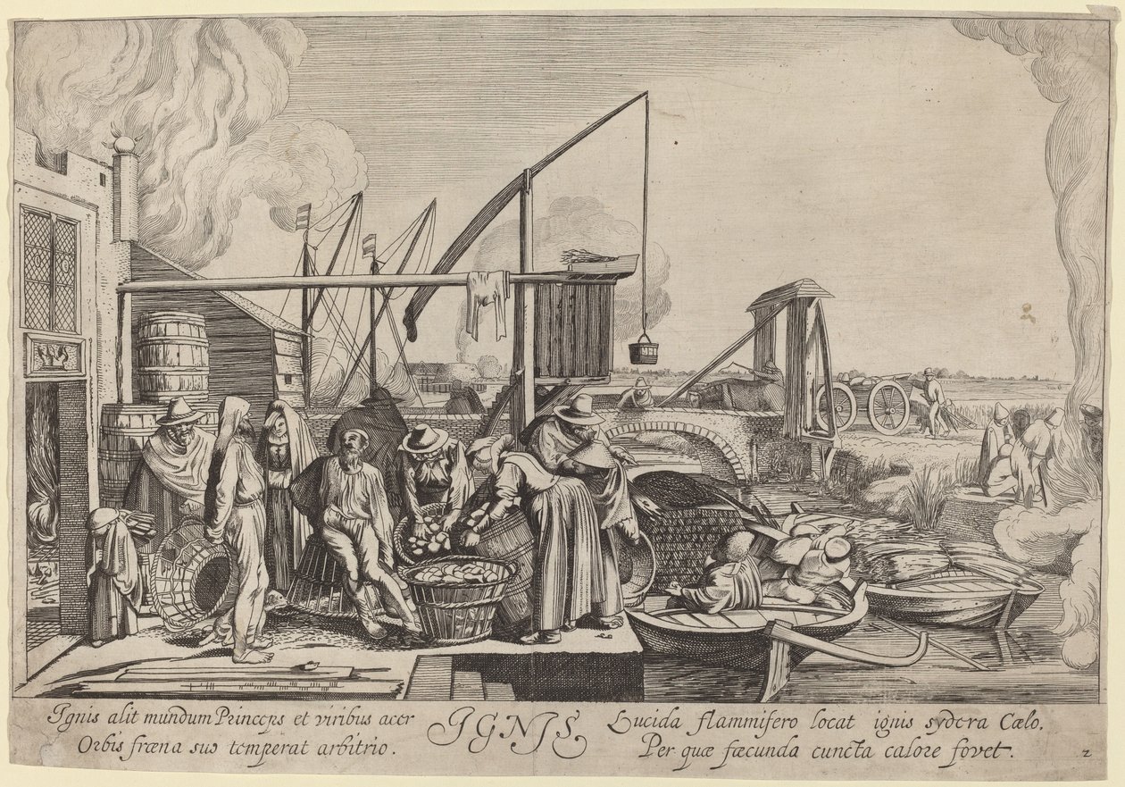 Ignis (brann) av Jan van de Velde II, after Willem Buytewech