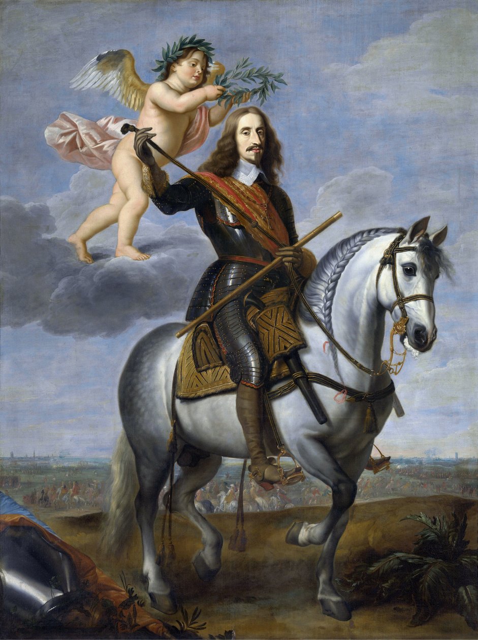 Leopold Guillaume de Habsbourg - Rytterportrett av erkehertug Leopold Wilhelm av Østerrike (1614-1662) - Jan van den Hoecke (ou van Hoek, van Hoeck, Vanhoek) (1611-1651) - Første halvdel av 1600-tallet. - Olje på lerret - Groeninge Museum, Brugge av Jan van den Hoecke