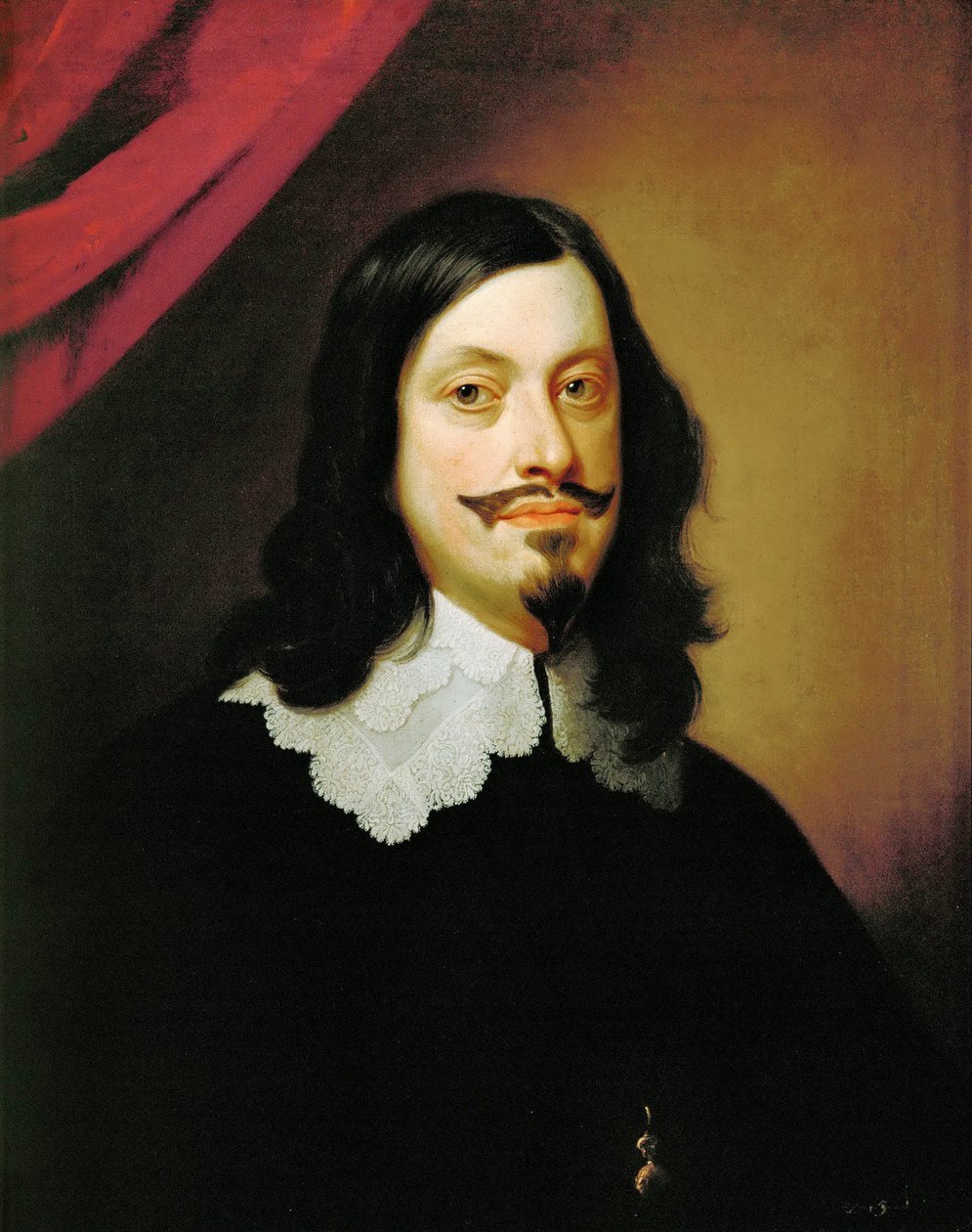 Portrett av keiser Ferdinand III (1608-1657) de Habsbourg - Jan van den Hoecke (van Hoek, van Hoeck, Vanhoek) (1611-1651). Olje på lerret, ca. 1643. Dimensjon : 74,5x61 cm. Kunsthistorisk museum, Vienne av Jan van den Hoecke