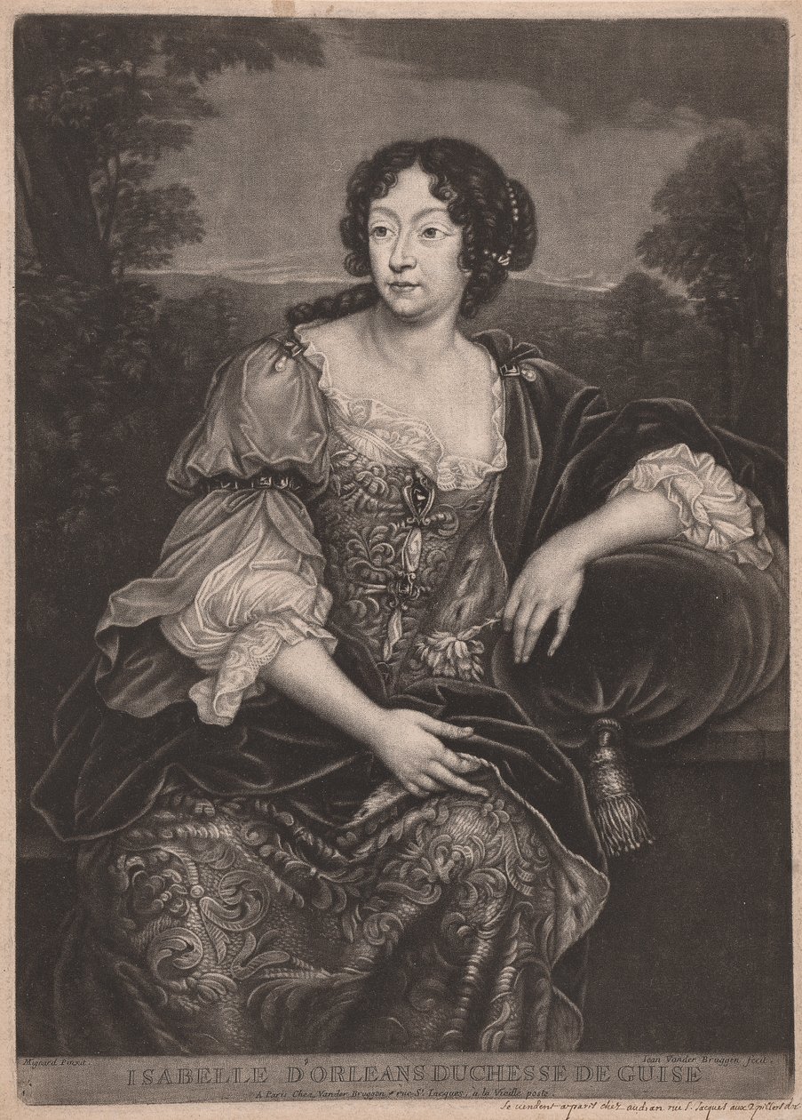 Isabelle D'Orleans hertuginne de Guise av Jan van der Bruggen