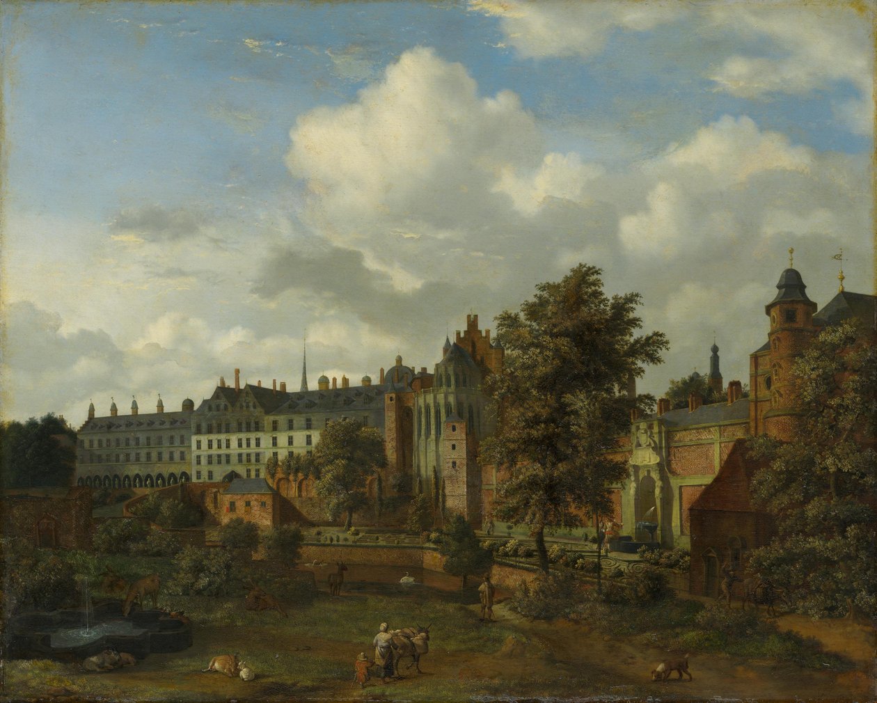 Det gamle palasset i Brussel av Jan van der Heyden