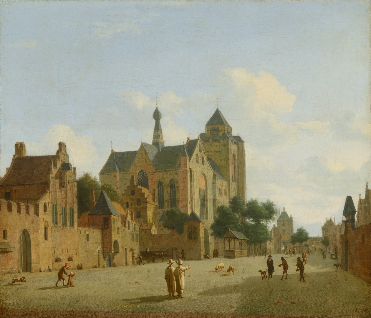 Kirken i Veere av Jan van der Heyden