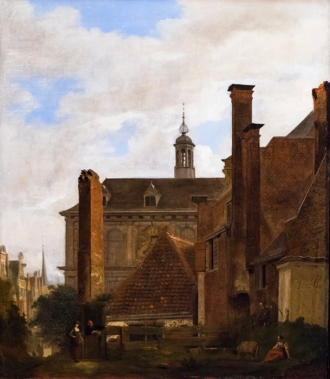 Den gamle Amsterdam-børsen av Jan van der Heyden