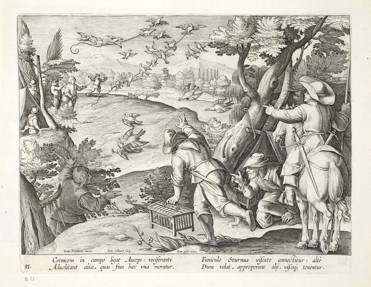 Fowlers catching Crows, illustrasjon fra 
