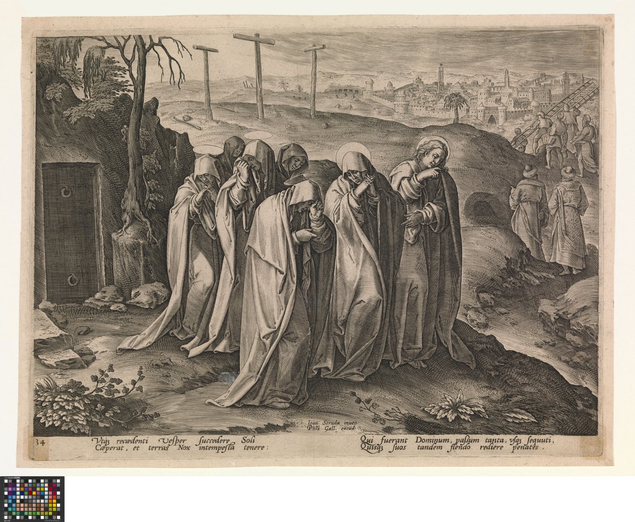 Hellige kvinner forlater graven av Jan van der Straet