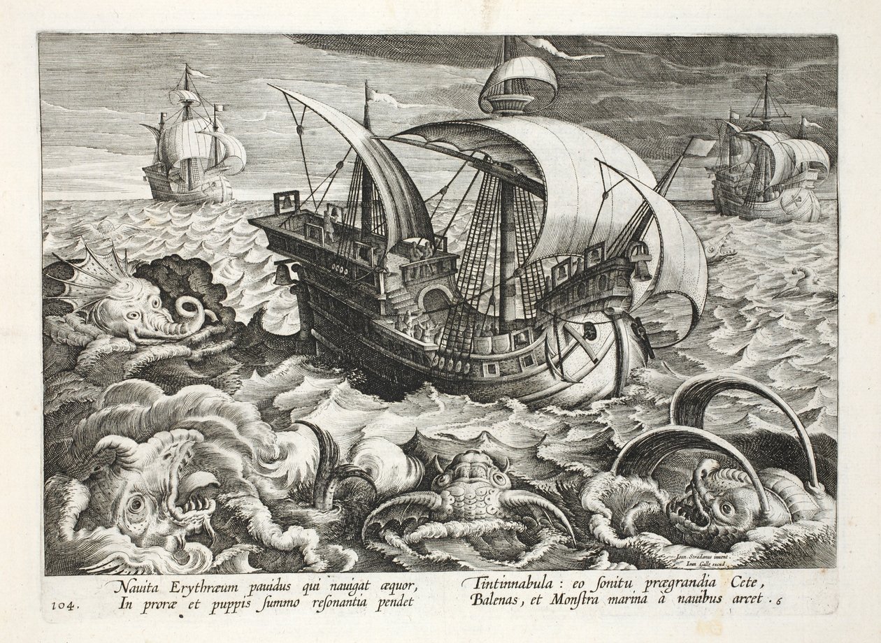 Hunting Sea Creatures, plate 84, illustrasjon fra 