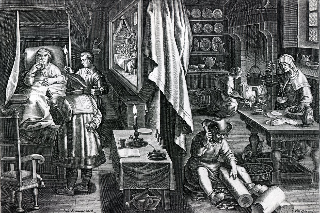 Hyacus og venerisk infeksjon, plate 6 fra 