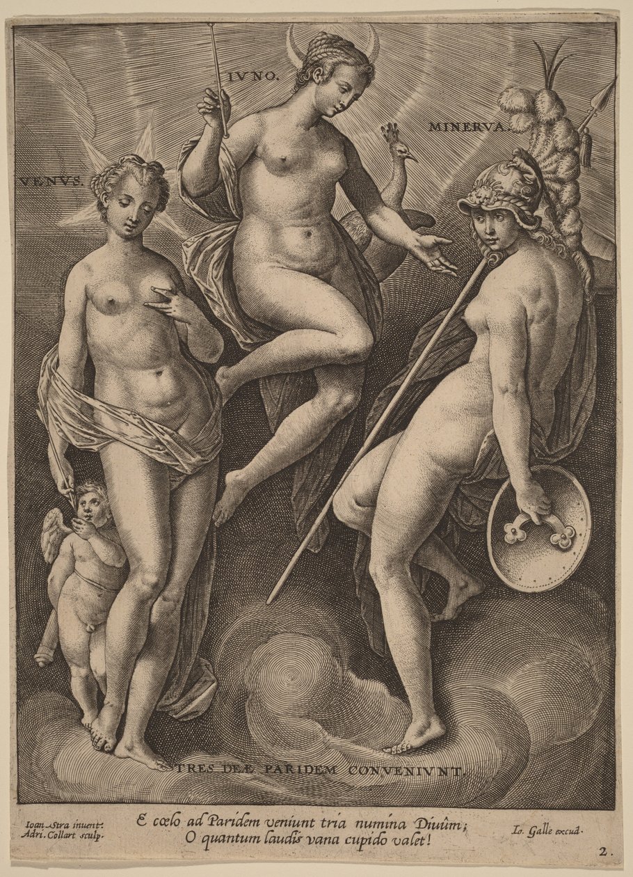 Venus, Juno og Minerva av Jan van der Straet