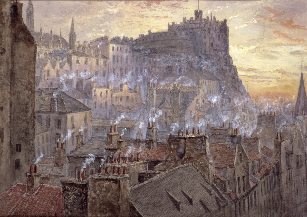 Edinburgh Castle fra George IV Bridge av Jane Stewart Smith