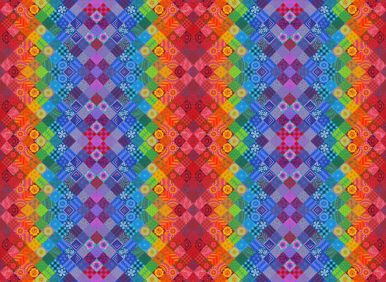 Painted Patchwork, 2013, av Jane Tattersfield