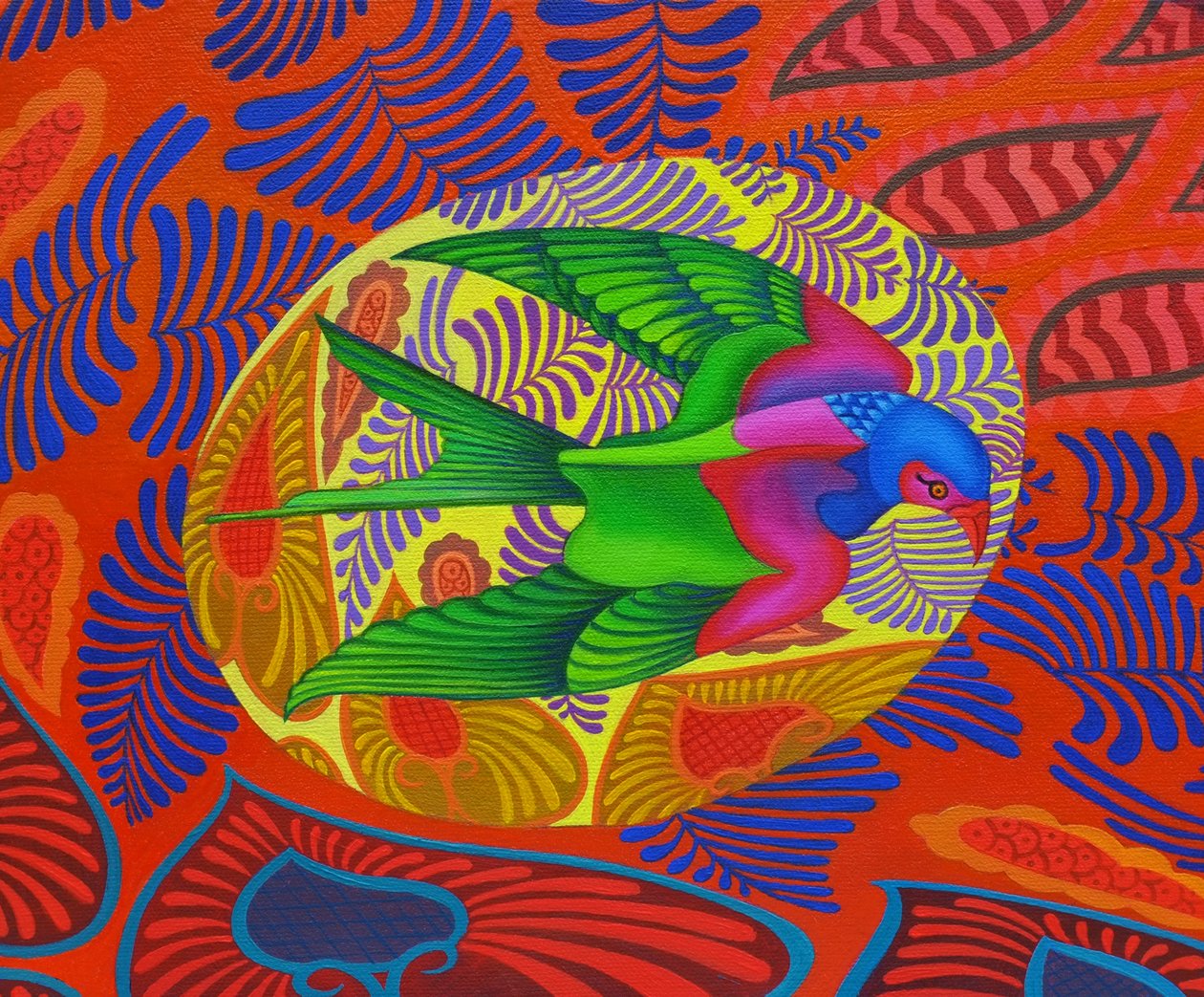 Svalehaledrage, 2012, av Jane Tattersfield