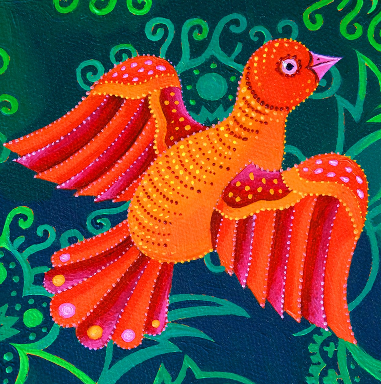 Orange Bird, 2019 av Jane Tattersfield
